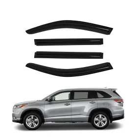 Hc94427vv D&o Motor 4p Rain Guard Deflector Fit 13-19 Toyota Highlander Xu50 Vent Shade Window Visor
