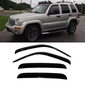 Hc94428vv D&o Motor Smoke Vent Visor For 2002-2007 Jeep Liberty Sun/rain Guards Window Visors 4pcs