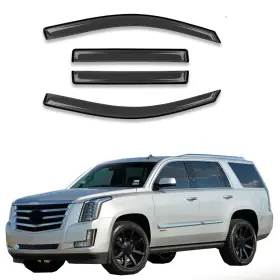 Hc94531vv D&o Motor Window Visor Sun Rain Guards Fit 15-20 Escalade/yukon/tahoe Vent Smoke 4pc