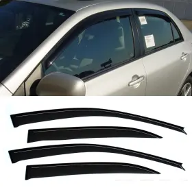 Hc94620vv D&o Motor 4pcs Smoke Vent Visor For 03-08 Toyota Corolla Window Visors Sun/rain Guards