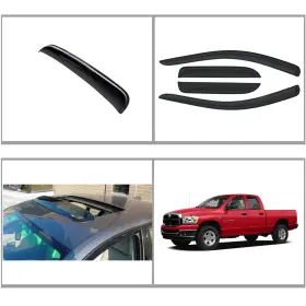 Hc94623rn110 D&o Motor Smoke Rain Guards For 02-08/09 Ram Quad/crew Cab Window Sun/moon Roof Visors 5pc