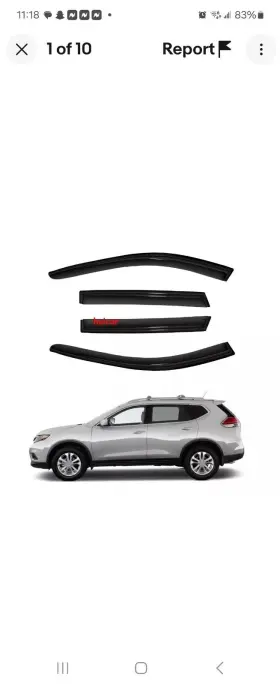 Hc94827vv D&o Motor Window Visors Deflector For 14-20 Nissan Rogue Vent Visor Rain Guards Smoke 4pc