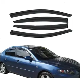 Hc94833vv D&o Motor Smoke Window Visor Fit 04-09 Mazda 3 4-door Sedan Vent Sun/rain Guard 4pcs