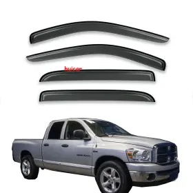 Hc94845vv D&o Motor Window Visor For 06-08 Dodge Ram 1500/2500/3500 Mega Cab Rain Guards Smoke 4pc