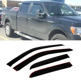 Hhda94155 D&o Motor 4pcs Fit 09-14 Ford F150 Crew Cab Smoke Sun/rain Guard Vent Window Visors Hhda94155 D&o Motor 4pcs Fit 09-14 Ford F150 Crew Cab Smoke Sun/rain Guard Vent Window Visors