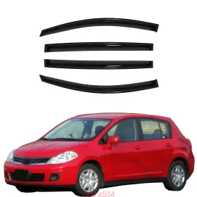 Ou009da4xs D&o Motor 4p Rain Guard Window Visor Deflector Fit 07-12 Nissan Versa Hatchback Vent