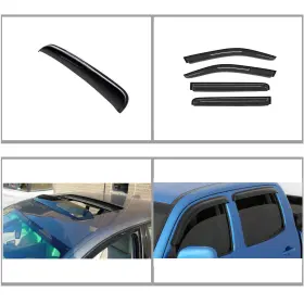 Wv40798rn D&o Motor Smoke Window Sun/moon Roof Visors Fit 05-20 Frontier Crew Cab Vent Shade 5pc