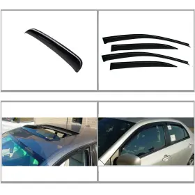 Wv62088rn4 D&o Motor 5pcs Smoke Window Visors Sun/moon Roof Fit 03-08 Toyota Corolla Jdm Vent Shade