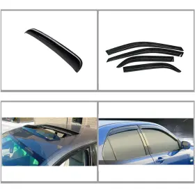 Wv95998rn D&o Motor Smoke Window Sun/moon Roof Visors Fit 98-02 Accord 4-door Sedan Vent Shade 5pc