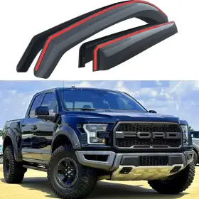 Da003407 Darodcar In-channel Window Deflectors For Ford F-150 2015-2020 Supercrew Fit