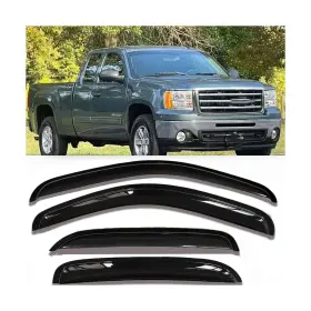 Zh80008-da-94515 Darodcar Side Window Visors Sun Vent Deflectors Compatible With 07-13 Silverado And Sier