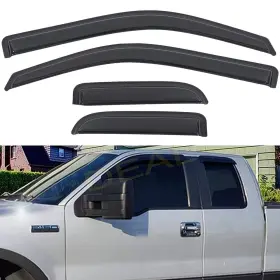 Ppp-wv6-4dr00031-f150super04 Deal Auto Electric Parts 4pcs Smoke Vent Window Visor Side Deflector Without Utside Mount Tape