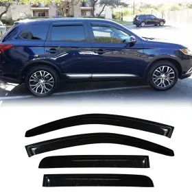 A80008-da-94642 Deebior Original Side Rain Guards 4pcs 11-20 Outlander Dark Smoke Tint