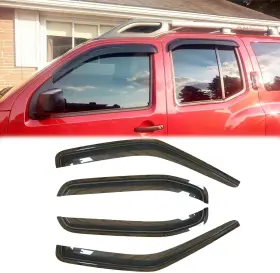 Da-94719 Deebior For 00-04 Nissan Xterra Outside Mount Window Wind Visors Bug Deflectors Smoke