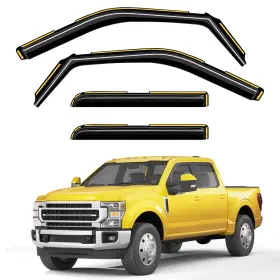 1-q11-2 Deejecsun Window Rain Guards Ford F250-f550 2017-2025 Supercrew Cab 4pc 1-q11-2 Deejecsun Window Rain Guards Ford F250-f550 2017-2025 Supercrew Cab 4pc
