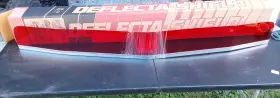 3141rc Deflecta - Shield Vintage Nos Universal Bug 62 Inch Long Red Color