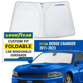 Gy008339 Dodge Front Auto Windshield Cover Car Sun Shade For 2011-2023 Charger