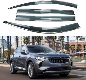 Cw003qyd Doppaps Rain Guards For Buick Envision 2021-2023 Chrome Window Wind Deflectors Cover