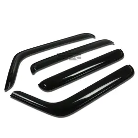 Dpt-wvs227 Dpt Motorsports Fit 07-16 Wrangler Jk 4dr Smoke Tint Window Visor/wind Deflector Vent Rain Guard