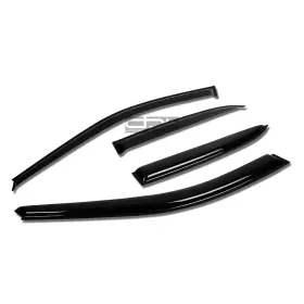 Dpt-wvst20115 Dpt Motorsports Fit 01-10 Pt Cruiser 4dr Smoke Tint Window Visor/wind Deflector Vent Rain Guard