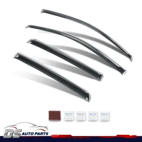 Ds-auto-parts Dsa304868 Vent Rain Guards Fit For 15-22 Chevy Colorado Gmc Canyon Crew Cab Window Visors
