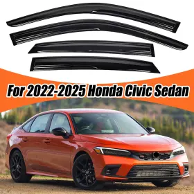 Hy009119 Dtangor For 2022-2025 Honda Civic Sedan Weather Shield Wind Deflector Rain Guard