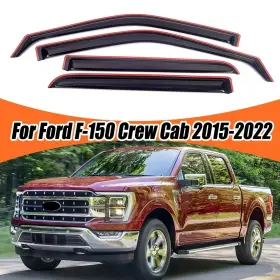 Dtangor Hy009908 Fit Fitd F150 Crew Cab 2015-2025 21 20 Wind Deflector Rain Guard Vent