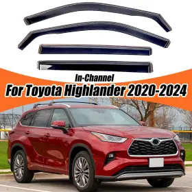 Hy010217 Dtangor In-channel For Toyota Highlander 2020-2025 Window Visors Shield Wind Deflectors