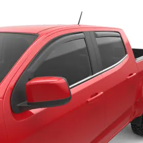 571395 Egr In Channel Window Vent Visors Matte Black For 15-22 Colorado Canyon Crew Cab