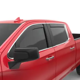571895 Egr 4pc Window Vent Visors Rain Deflectors In Channel Matte Black