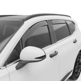 578171 Egr 4pc Window Vent Visors Deflectors In-channel Dark Smoke For 19-23 Santa Fe