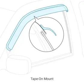 641621 Egr For Chevy Silverado 2500 Hd Classic 07 Window Visors Tape-on Slimline Dark Smoke 641621 Egr For Chevy Silverado 2500 Hd Classic 07 Window Visors Tape-on Slimline Dark Smoke