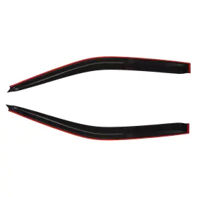 Fl1091076310355311t Flatroad Rain Guard Outside Mount Tape-on Slim Style Window Visors For 96-00 Civic Coupe
