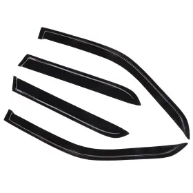 Flatroad Fl1091076410354711t Sun Rain Guard Slim Style Lmount Tape-on Window Visors For 02-06 Honda Cr-v Crv