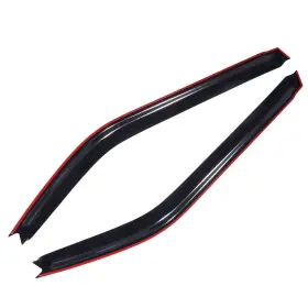 Fl1091076810354611t Flatroad Sun/rain Guard Outside Mount Tape-on Window Visors Fits 11-16 Scion Tc Coupe