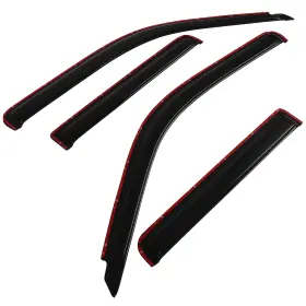 Fl1091080816661511t Flatroad Sun/rain Guard Outside Mount Tape-on Window Visors For 1991-2005 Ford Explorer