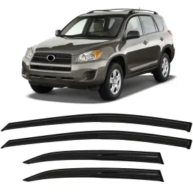 Fl1091098816769911t Flatroad Sun/rain Guard Outside Mount Tape-on Window Visors For 18-20 Toyota Camry Sedan