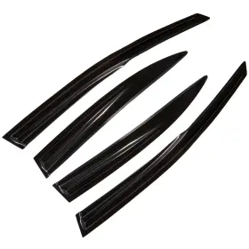 Fl1159706210355111t Flatroad Sun/rain Guard Outside Mount Tape-on Window Visors For 06-11 Honda Civic Sedan