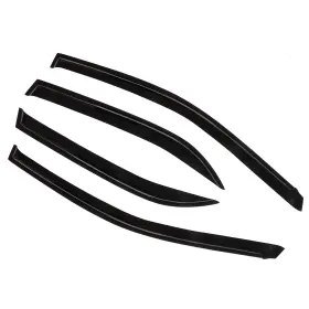 Fl1159712110354311t Flatroad Sun/rain Guard Outside Mount Tape-on Window Visor For 09-13 Toyota Corolla Sedan