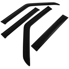 Flatroad Fl1159728716660111t Sun/rain Guard Outside Mount Tape-on Window Visors For 84-01 Jeep Cherokee
