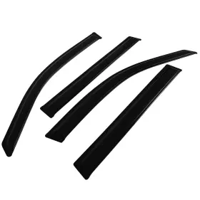 Fl1159731616661611t Flatroad Sun/rain Guard Outside Mount Tape-on Window Visors For 2003-2008 Honda Pilot