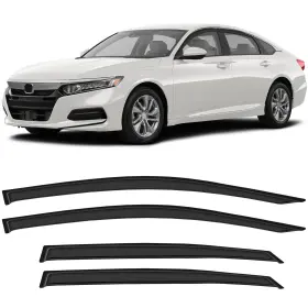 Fl1159813716768011t Flatroad Sun/rain Guard Shade Deflector Window Visors For 2018-2020 Honda Accord Sedan