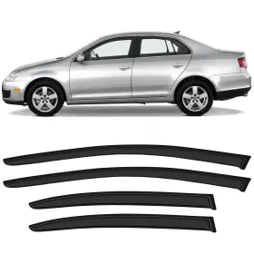 Fl1159816416769311t Flatroad Sun/rain Guard Outside Mount Tape-on Window Visors For 11-18 Volkswagen Jetta