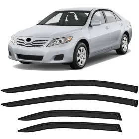 Fl1159817116769711t Flatroad Sun/rain Guard Outside Mount Tape-on Window Visors For 07-11 Toyota Camry Sedan