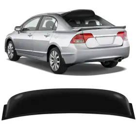 Flatroad Fl963342110356011t For 06-11 Honda Civic Sedan Rear Window Roof Vent Visor Spoiler Wing Acrylic