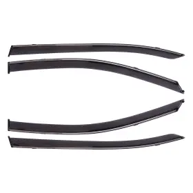 Fl963358210353211t Flatroad Guard Outside Mount Tape-on Window Visors For 13-17 Accord Sedan Polycarbonate