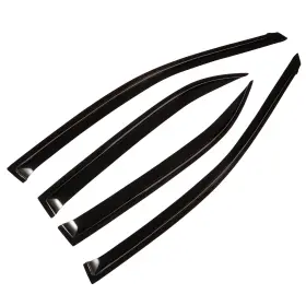 Fl963358310354311t Flatroad Sun/rain Guard Outside Mount Tape-on Window Visor For 09-13 Toyota Corolla Sedan