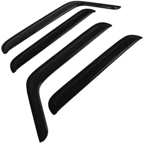Fl968894516661311t Flatroad For Jeep Wrangler 07-18 Outside Mount Tape-on Window Visor Vent Sun/rain Guards