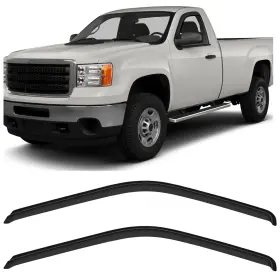 Fl984833316768211t Flatroad Guard Outside Mount Tape-on Window Visors For 88-98 Chevy/gmc C/k Regular Cab