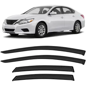 Fl984835716768811t Flatroad Sun/rain Guard Outside Mount Tape-on Window Visors For Nissan Altima 13-18